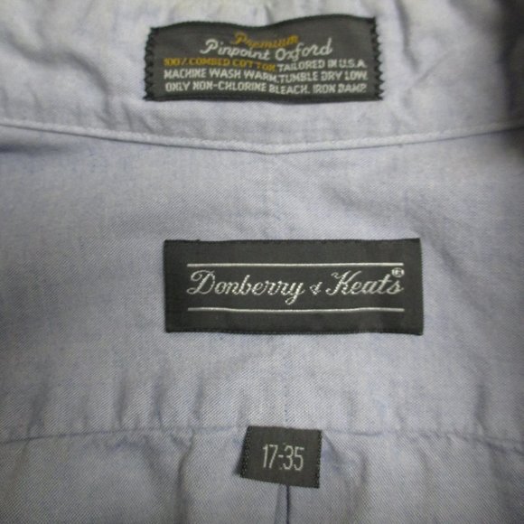 Vintage 80’s Premium Pinpoint Oxford Donberry & Keats Button Down Long Sl Shirt - Picture 4 of 7